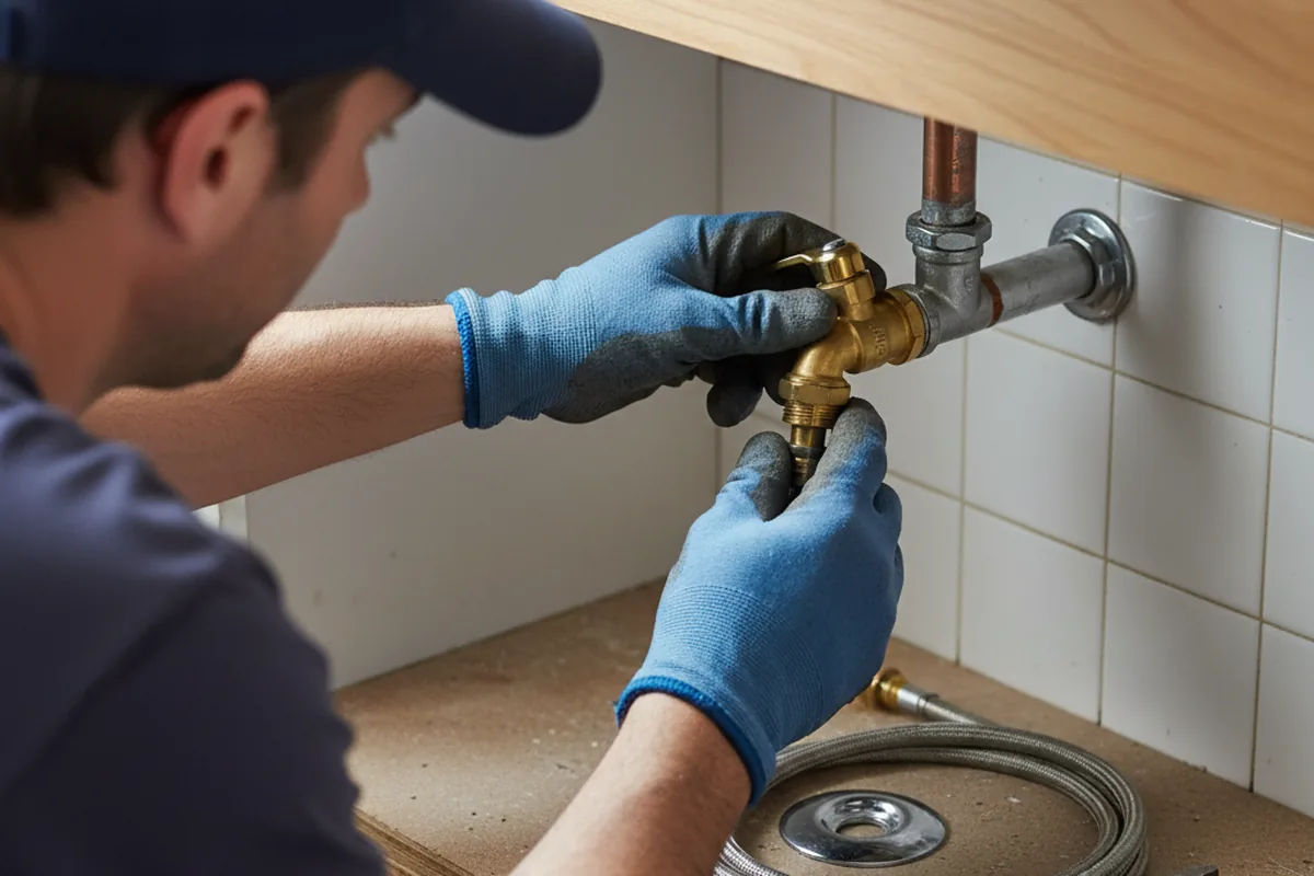 Shutoff valve and fitting work during Faucet and Fixture Repair in Arcadia